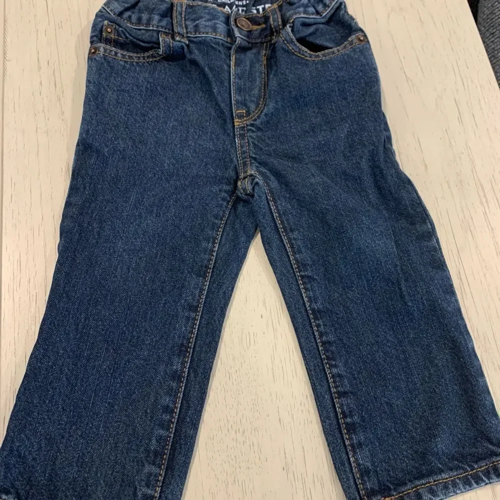The Children's Place Boys Blue Jeans and Old Navy/ Carter’s Sweater